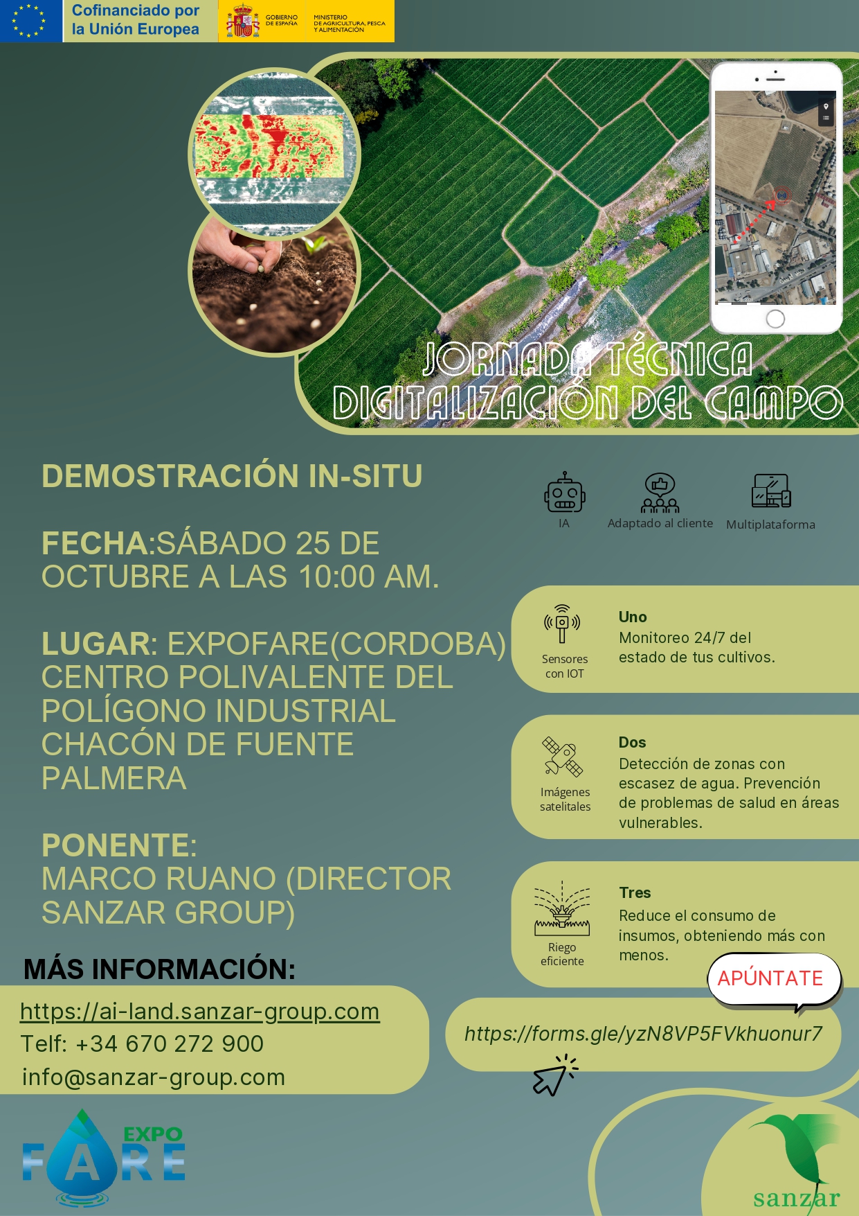 Sanzar en ExpoFare Córdoba: Demostración en vivo de nuestra solución agritech